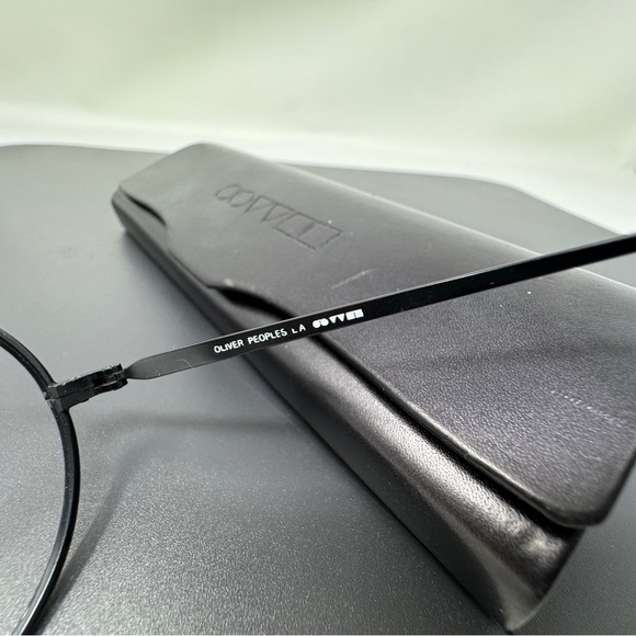 Rare Vintage 1980s OLIVER PEOPLES  Round Sunglasses eyeglasses OP-46 MBK Japan - Picture 7 of 16